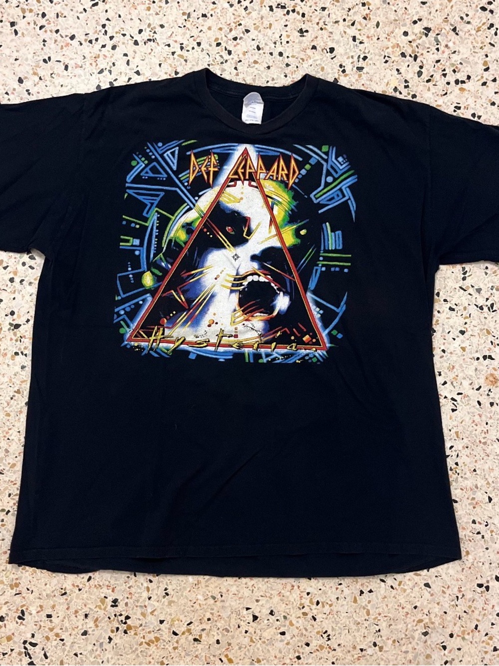 Def Leppard Black Short Sleeve Graphic Tee